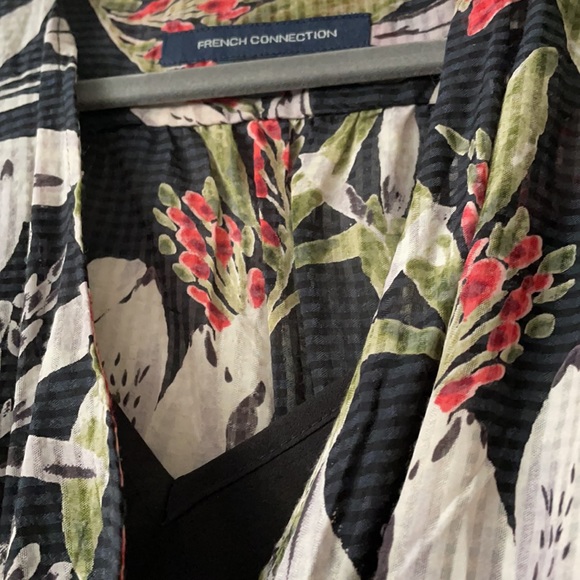 French Connection FLORETA SHADOW WRAP DRESS 0 - Picture 6 of 7